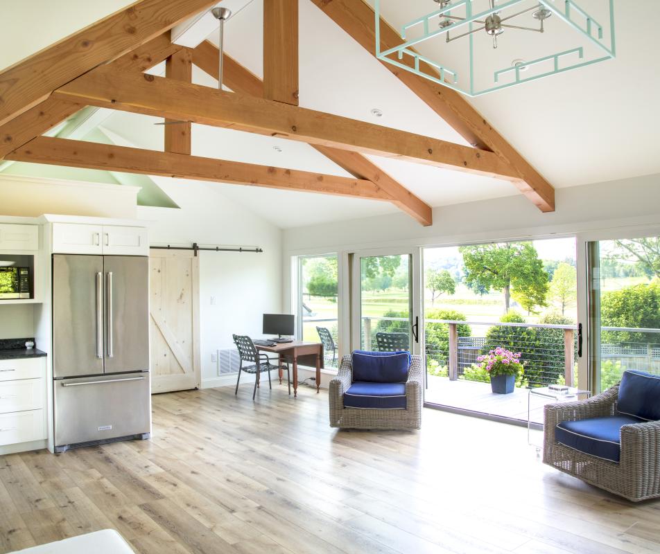 Pool house Interior